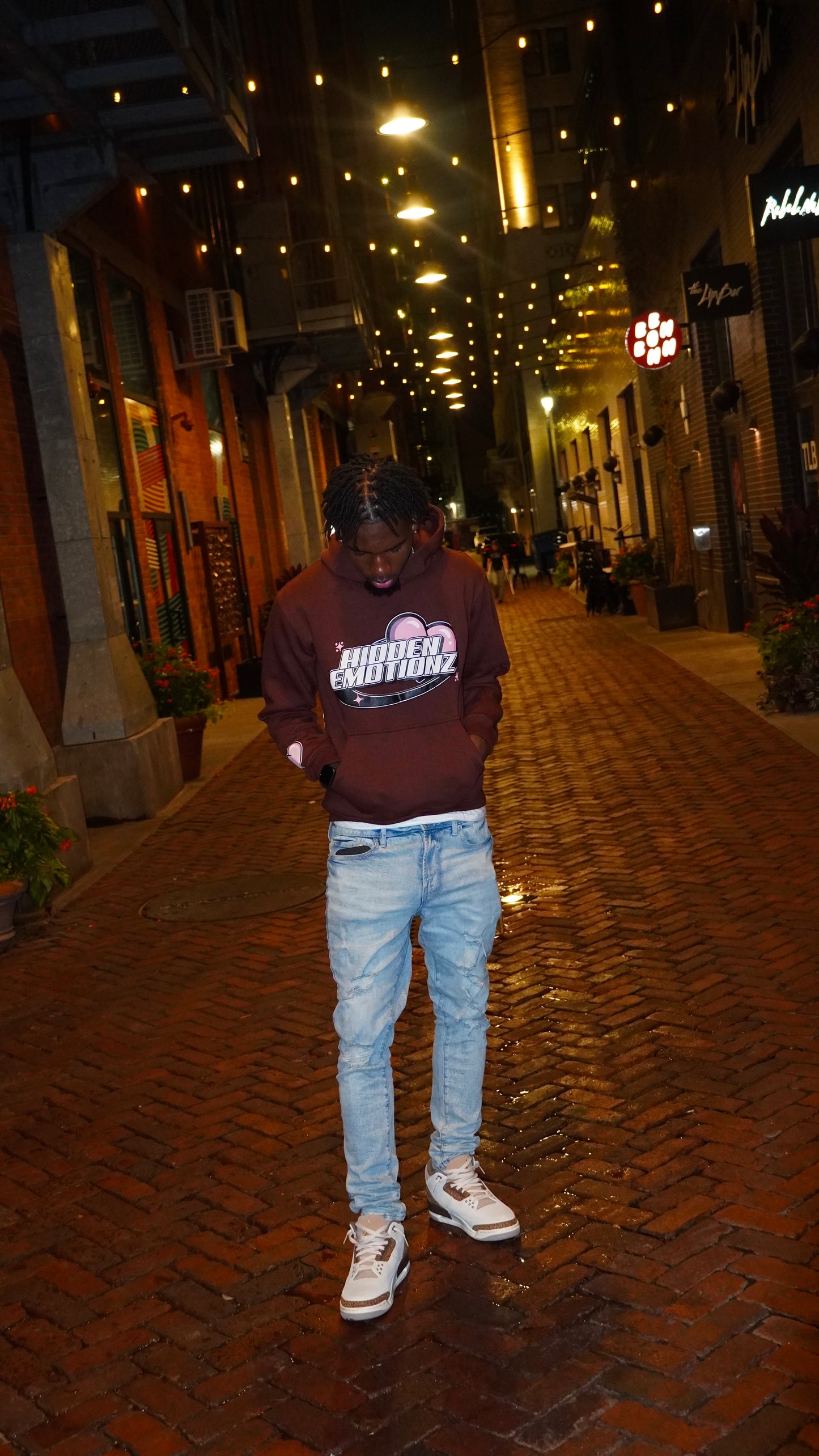 Brown pull Over Hoodie