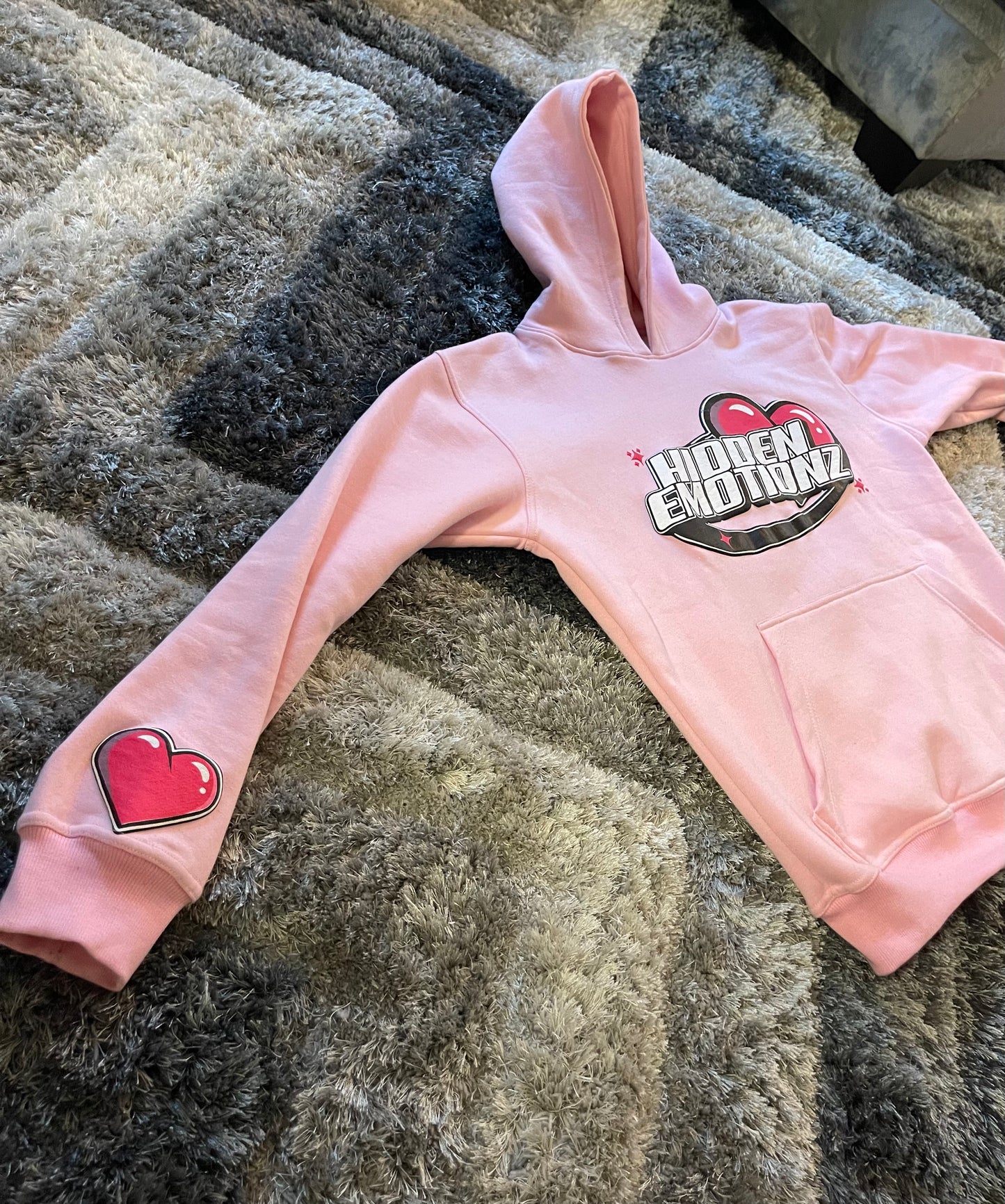 PINK PULL OVER HOODIE