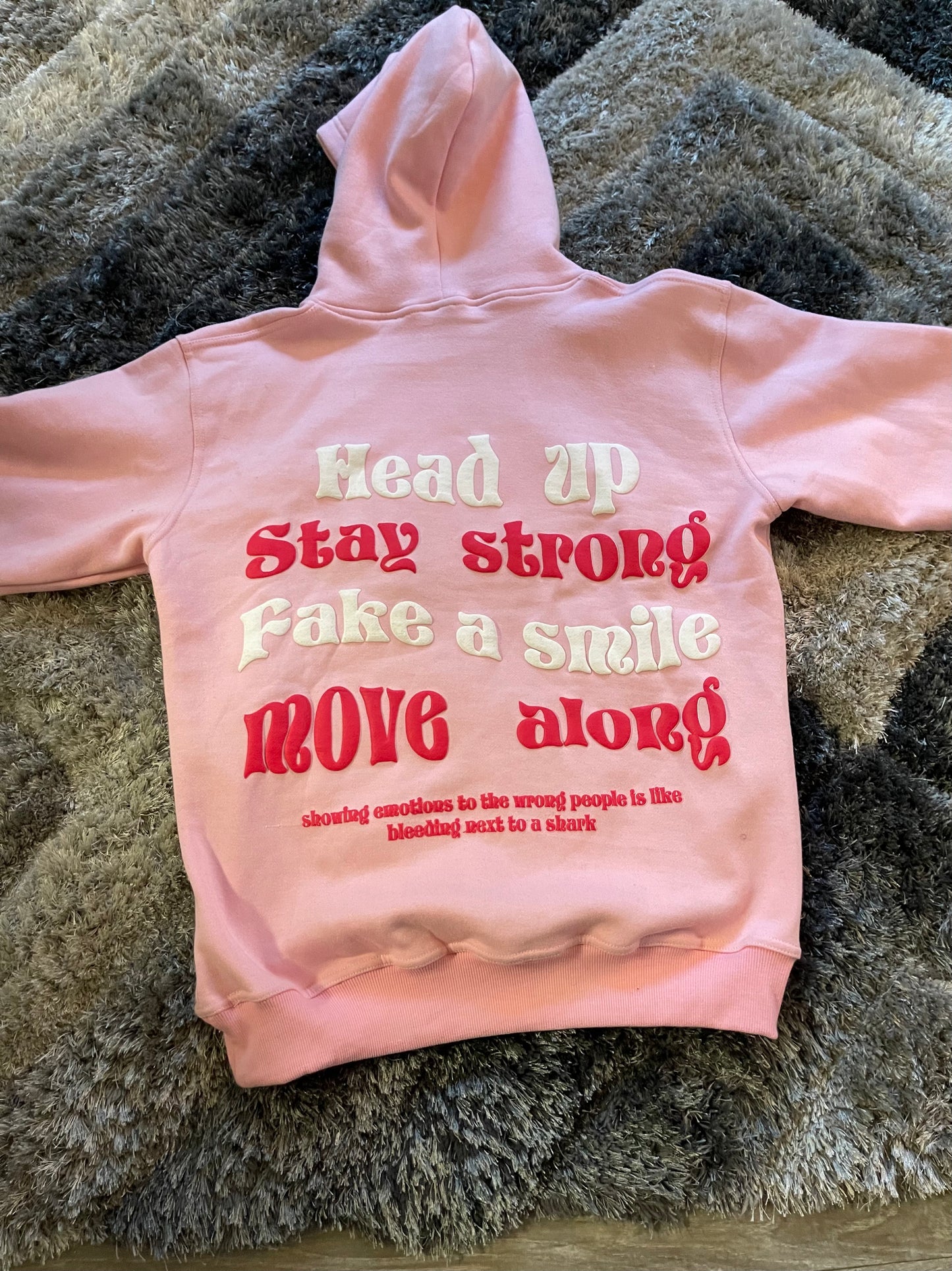 PINK PULL OVER HOODIE