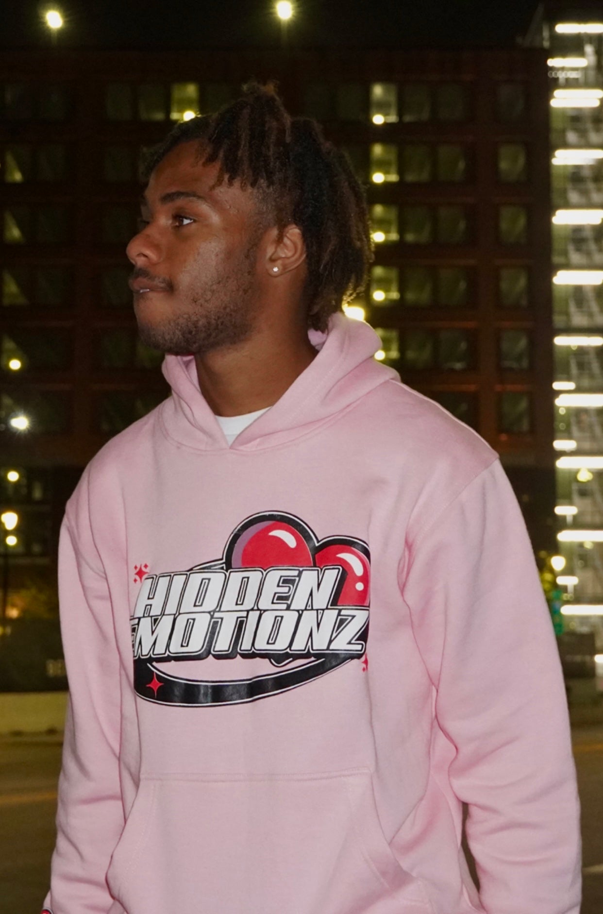 PINK PULL OVER HOODIE